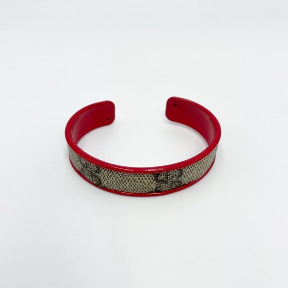 Gucci GG Monogram Cuff Bangle - Picture 8 of 11